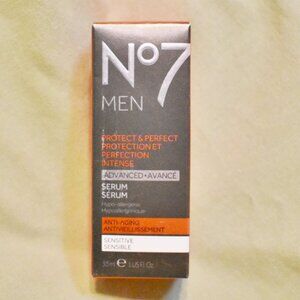 No7 Men Protect & Perfect Intense Advanced Anti-Aging Serum Sensitive 1 Oz
